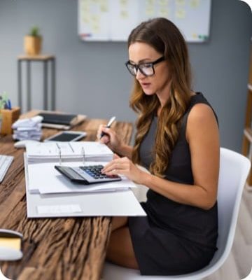 Accountant in front of computer — Your Trusted Accountant on the Central Coast, NSW